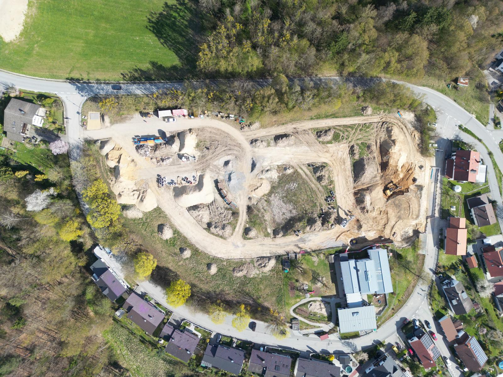 Projekt Panoramablick in Deggenau aus der Vogelperspektive