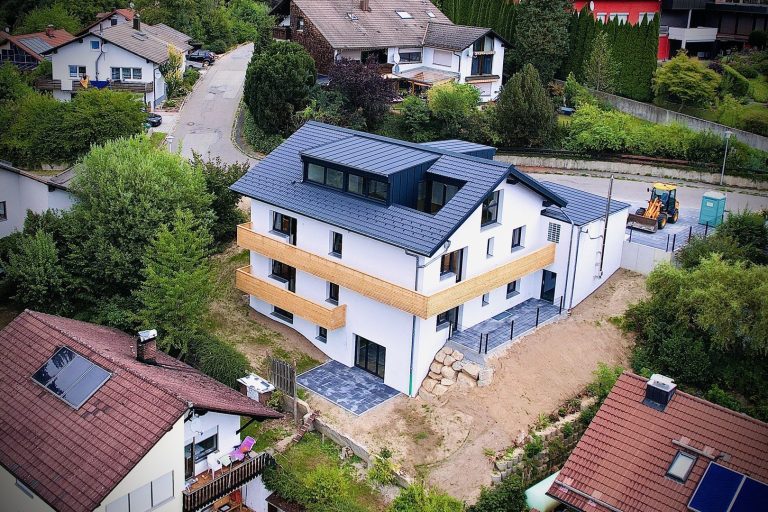 Sicht vom Baugebiet